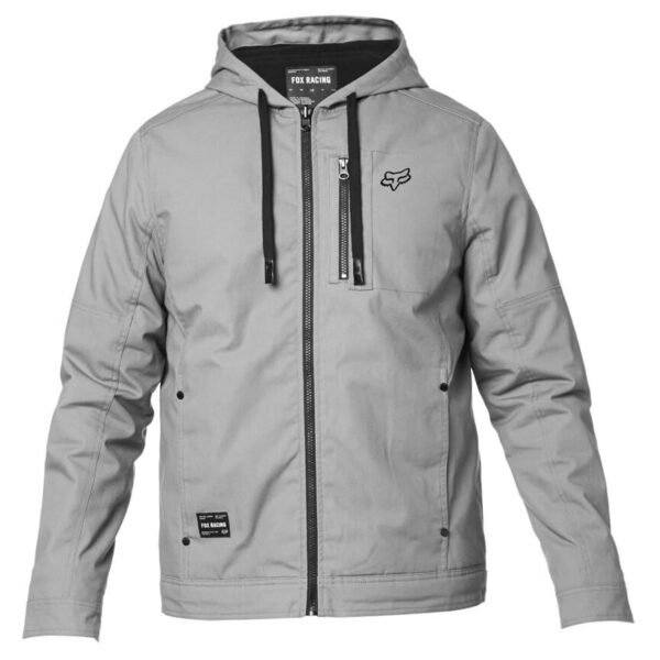 Fox Mercer Zip Light Grey Jacket 1
