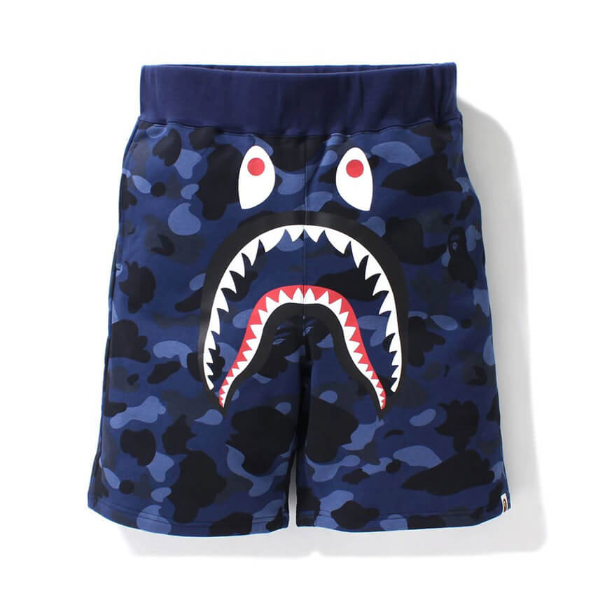 Bape Color Camo Shark Sweat Shorts 1