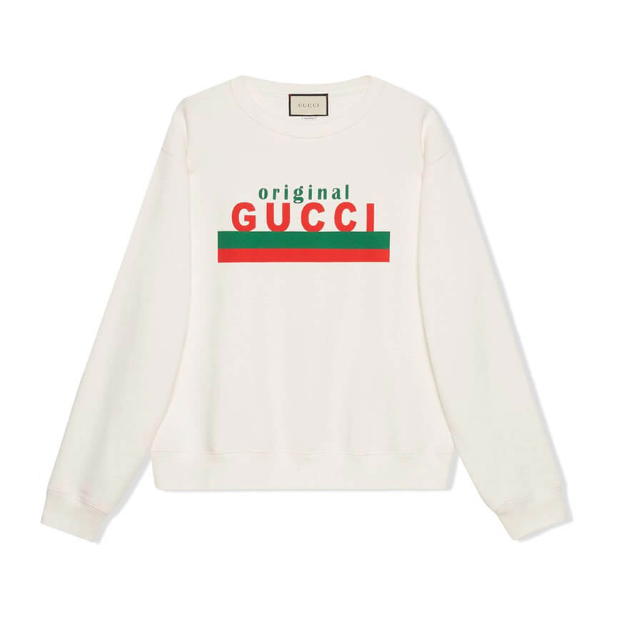 Gucci logo print sweatshirt