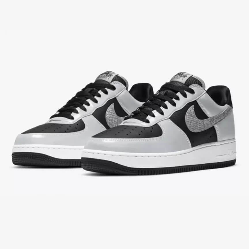 Nike Air Force 1 Silver Snake 1