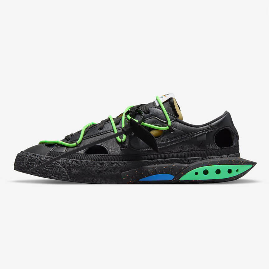 Nike Blazer Low Off White Black Electro Green 1
