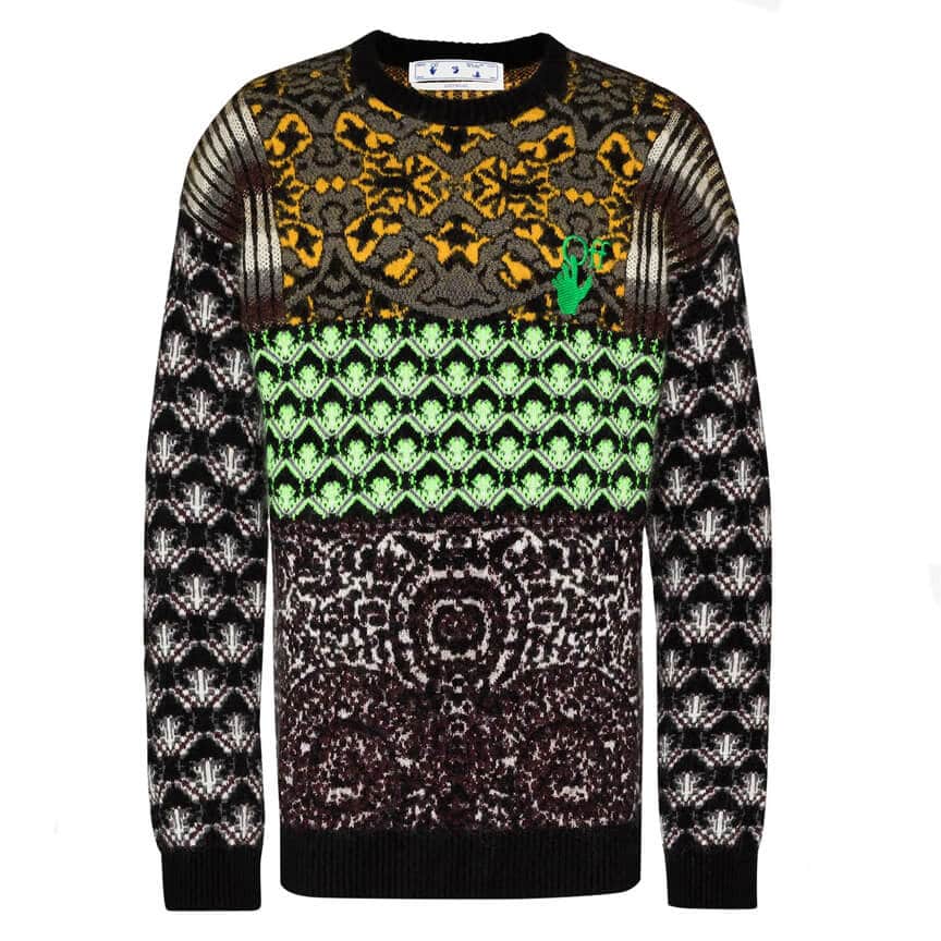Off White Persian Fantasy knitted jumper