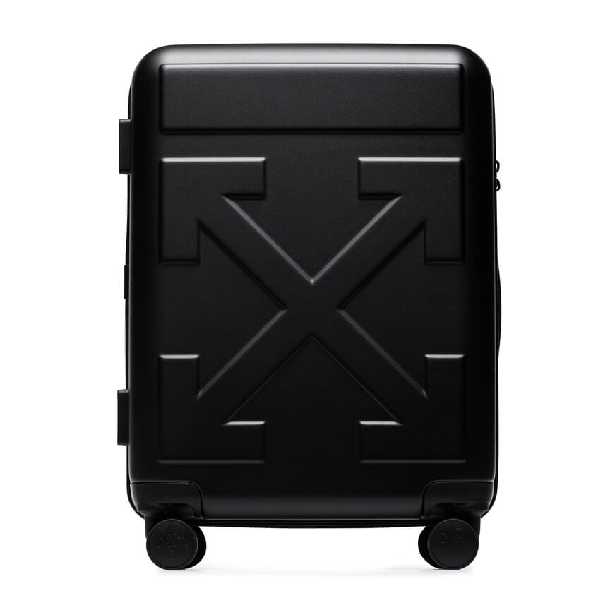 Off White arrow detail trolley suitcase 1