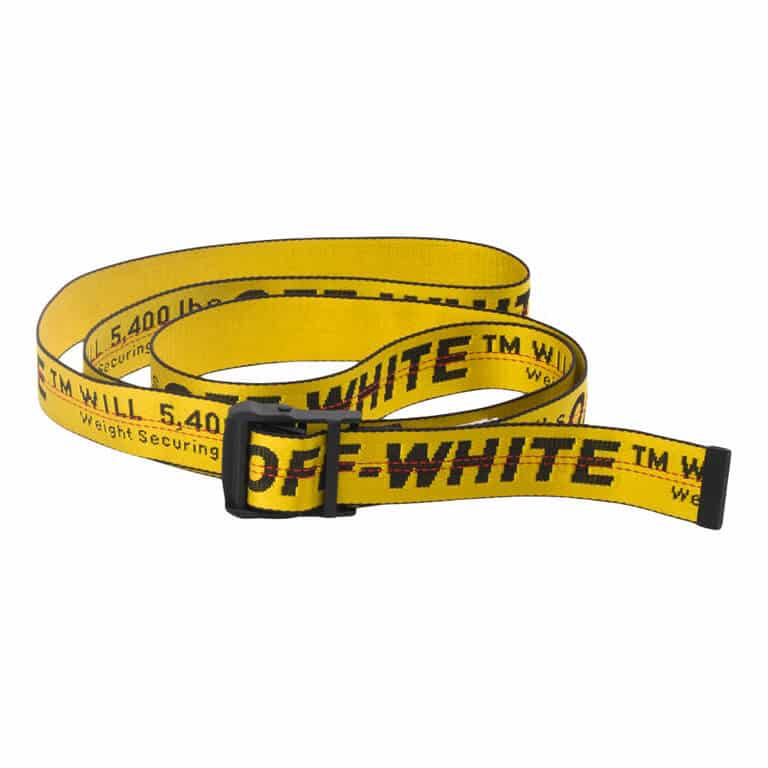 off white industrial belt ss19 yellow black